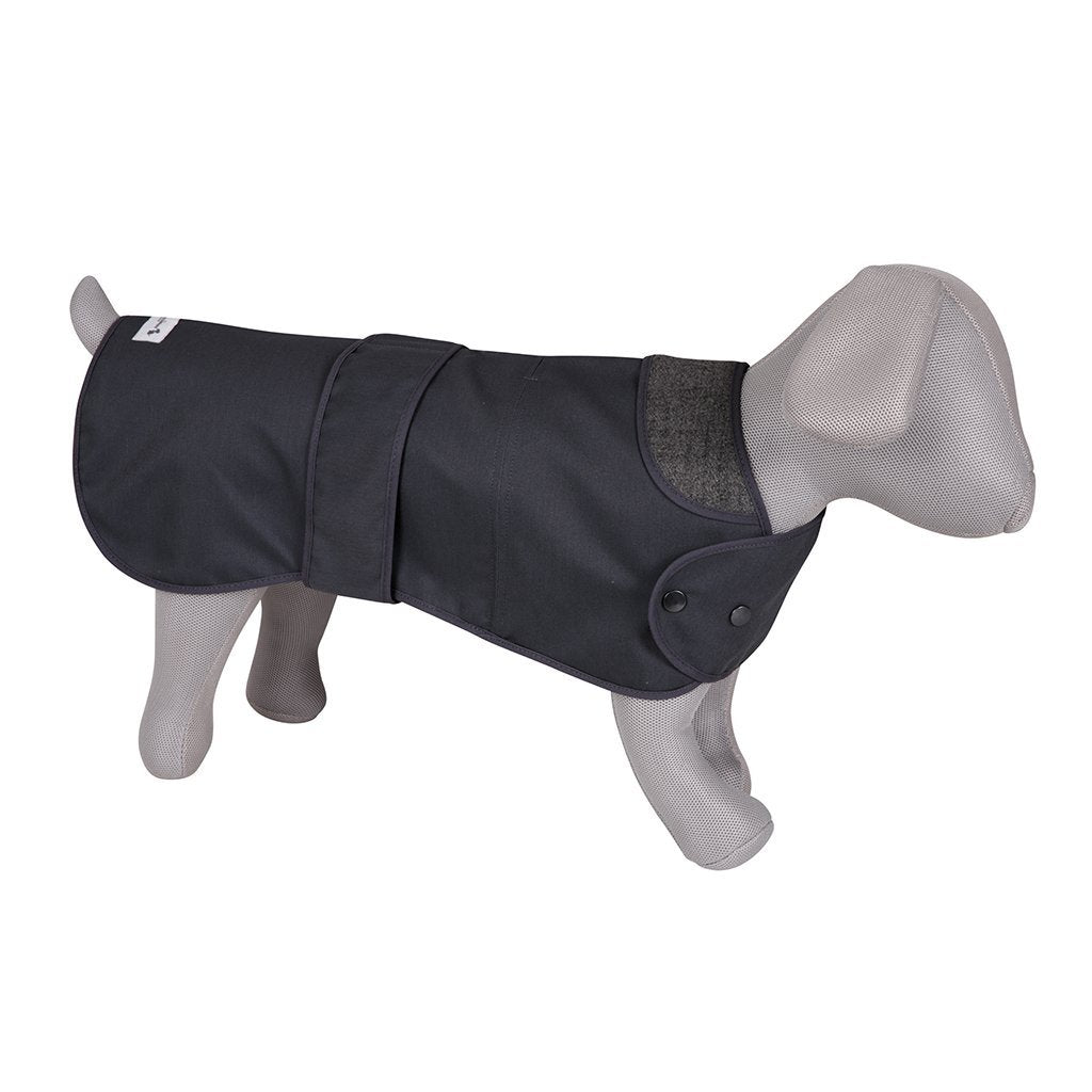 The James Charcoal Grey Dog Coat